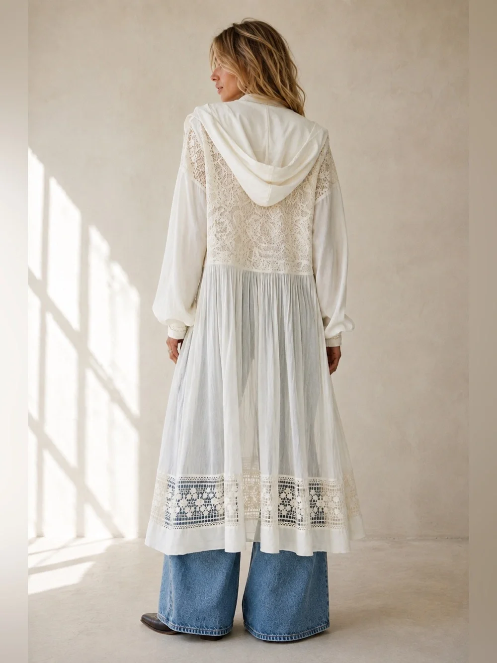Free People Float On Lace Cardi